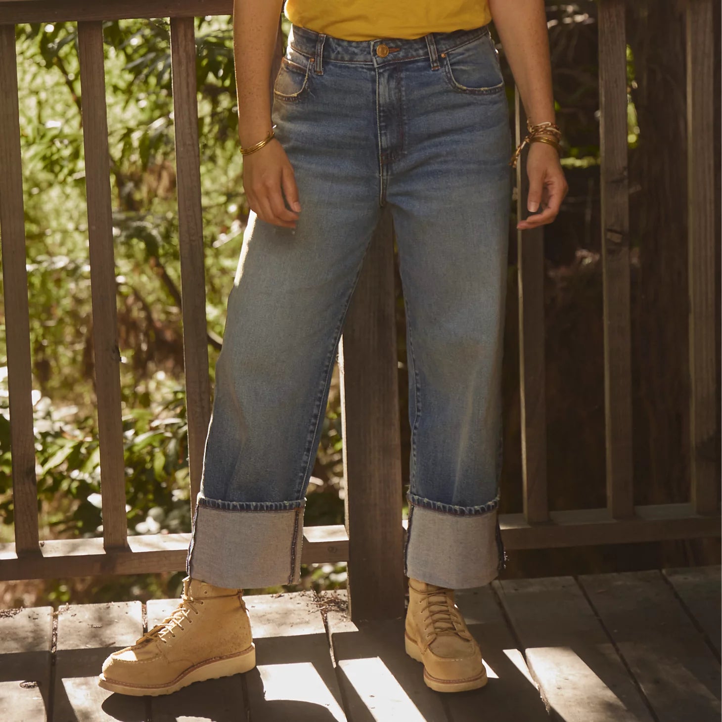 Orvis | Kut from the Kloth® Sienna High-Rise Cuffed Wide-Leg Jeans