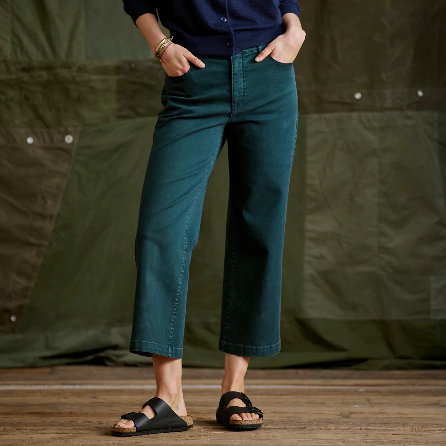 Orvis | Kut from the Kloth® Charlotte Twill High-Rise Wide-Leg Jeans