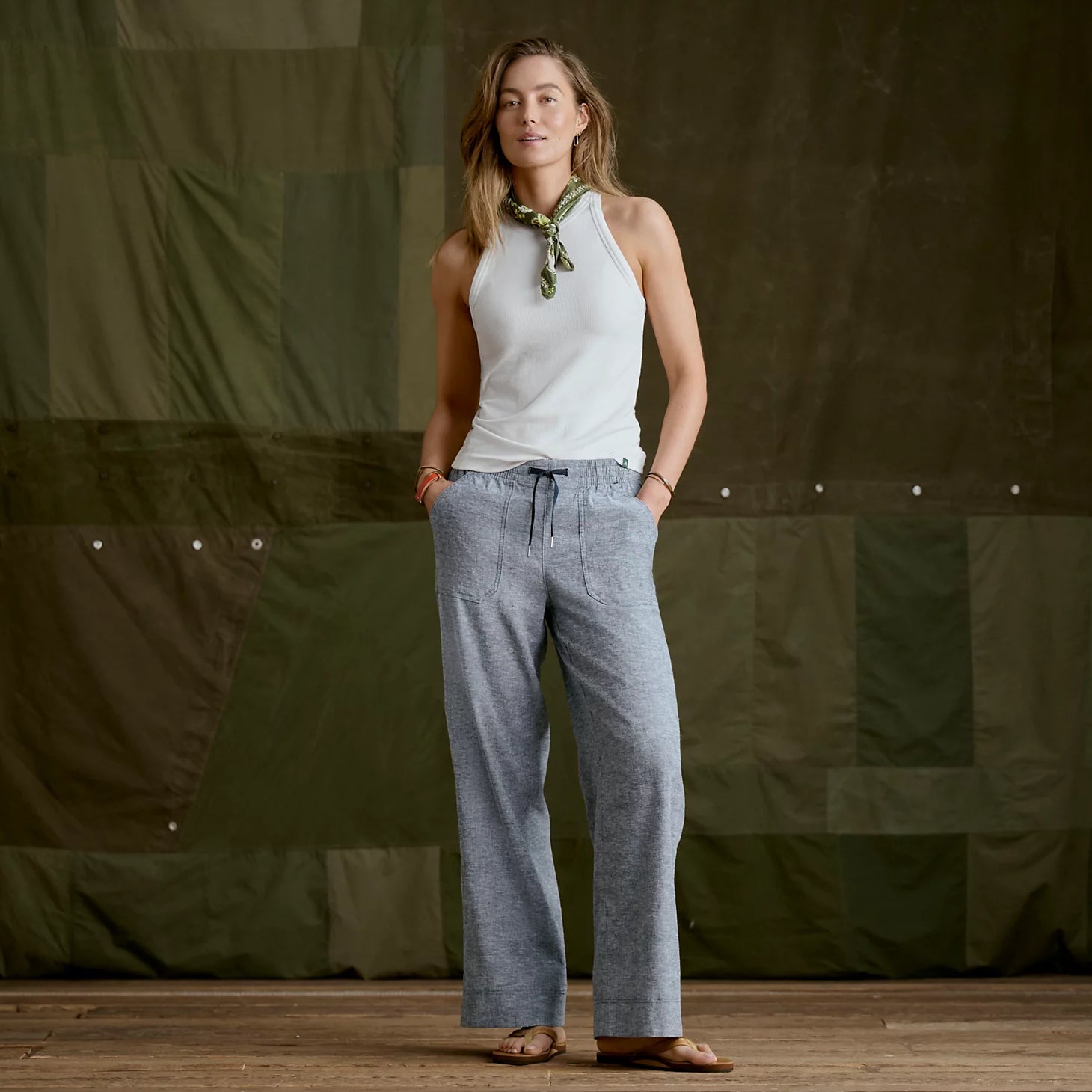 Orvis | Explorer Performance Linen Wide-Leg Pants