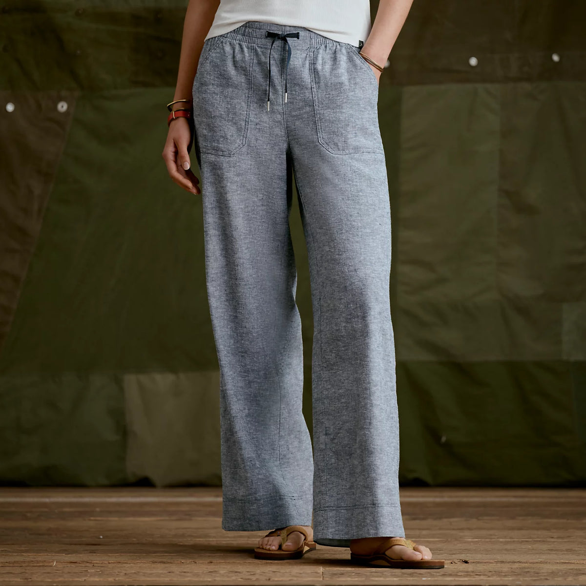 Orvis | Explorer Performance Linen Wide-Leg Pants