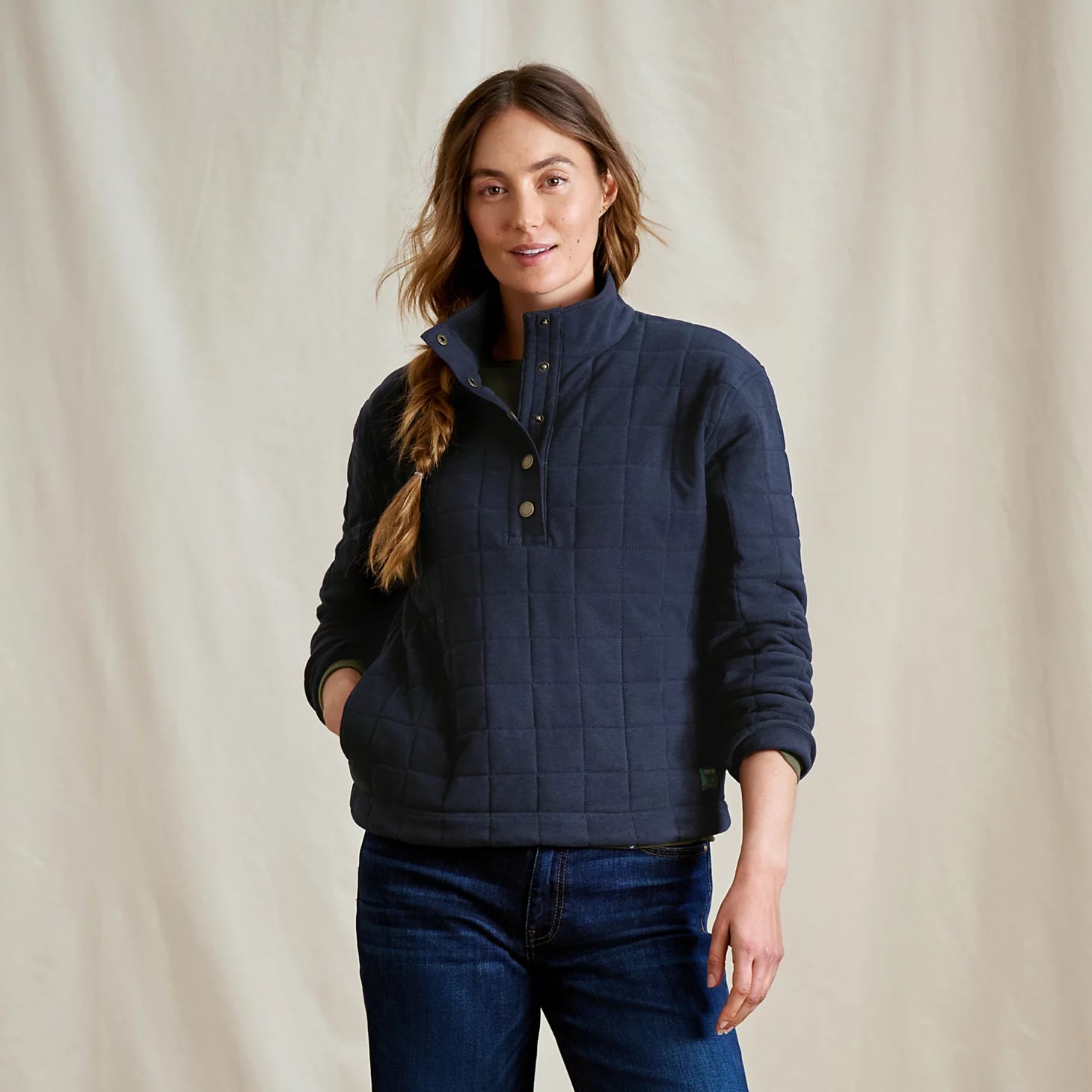 Orvis | Women's Battenkill Quilted 1/2-Snap Sweatshirt