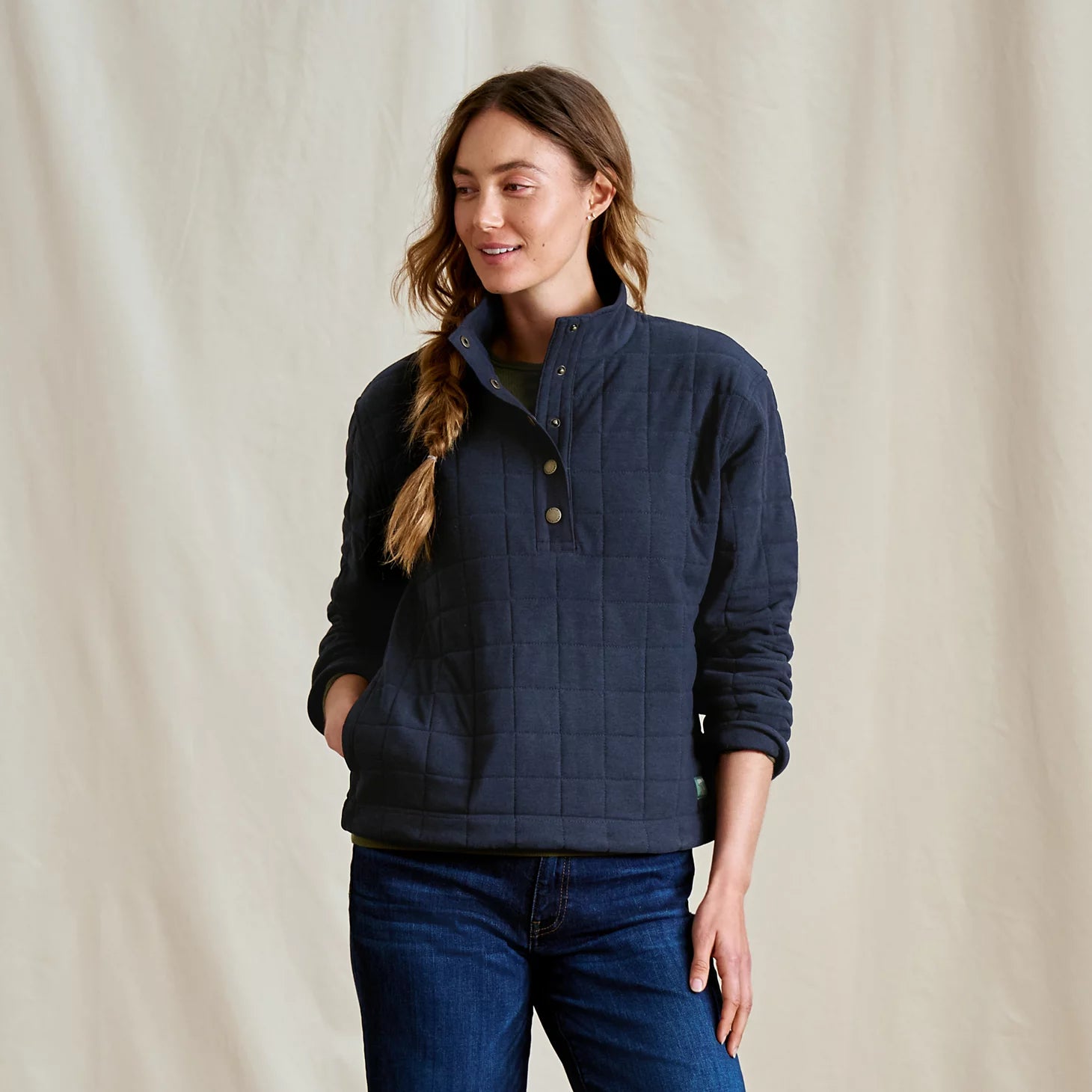 Orvis | Women's Battenkill Quilted 1/2-Snap Sweatshirt
