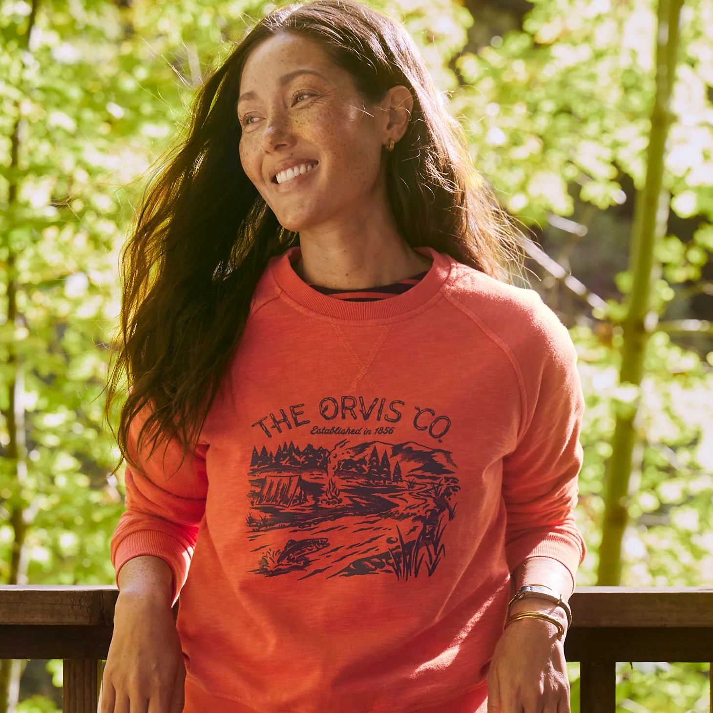 Orvis | Women's Montana Morning® Graphic Crewneck Sweatshirt