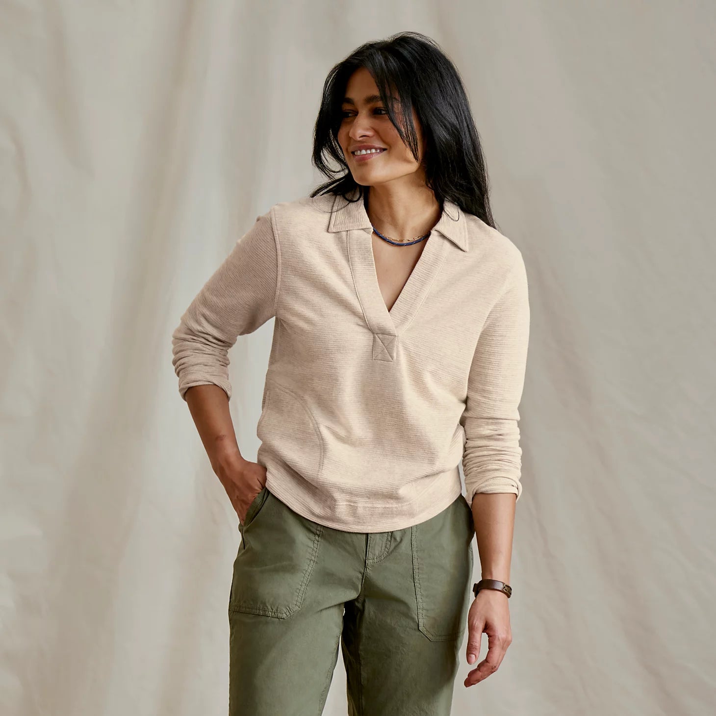 Orvis | Lightweight Polo Sweatshirt