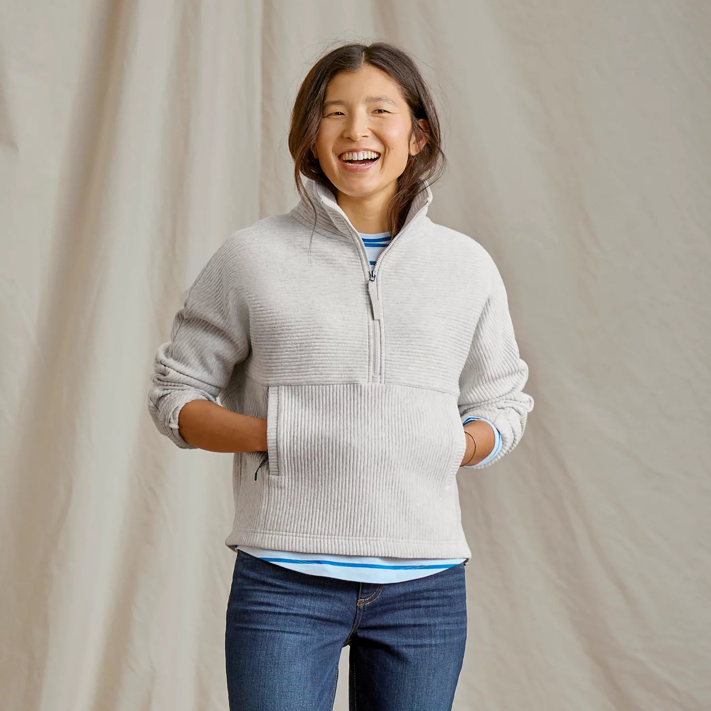 Orvis | Textured Quilt 1/2-Zip Sweatshirt