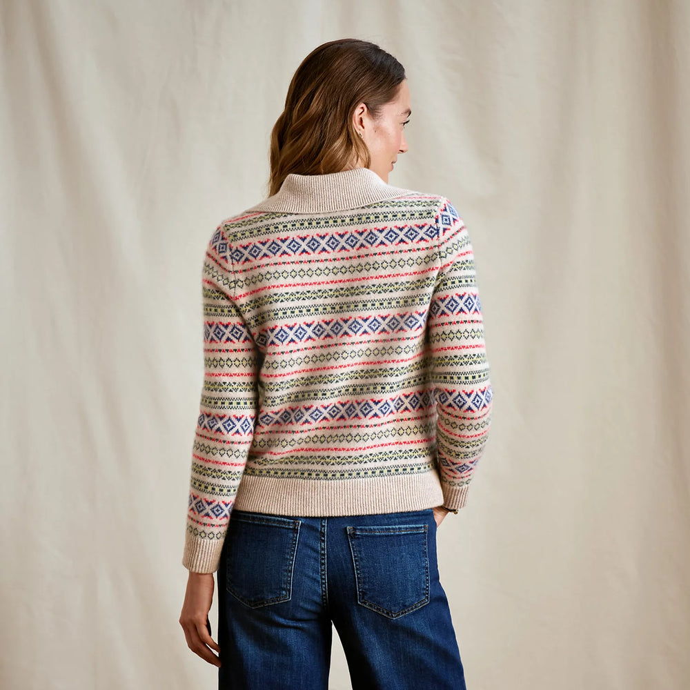 Orvis | Fair Isle Patterned Brushed Cashmere Cardigan