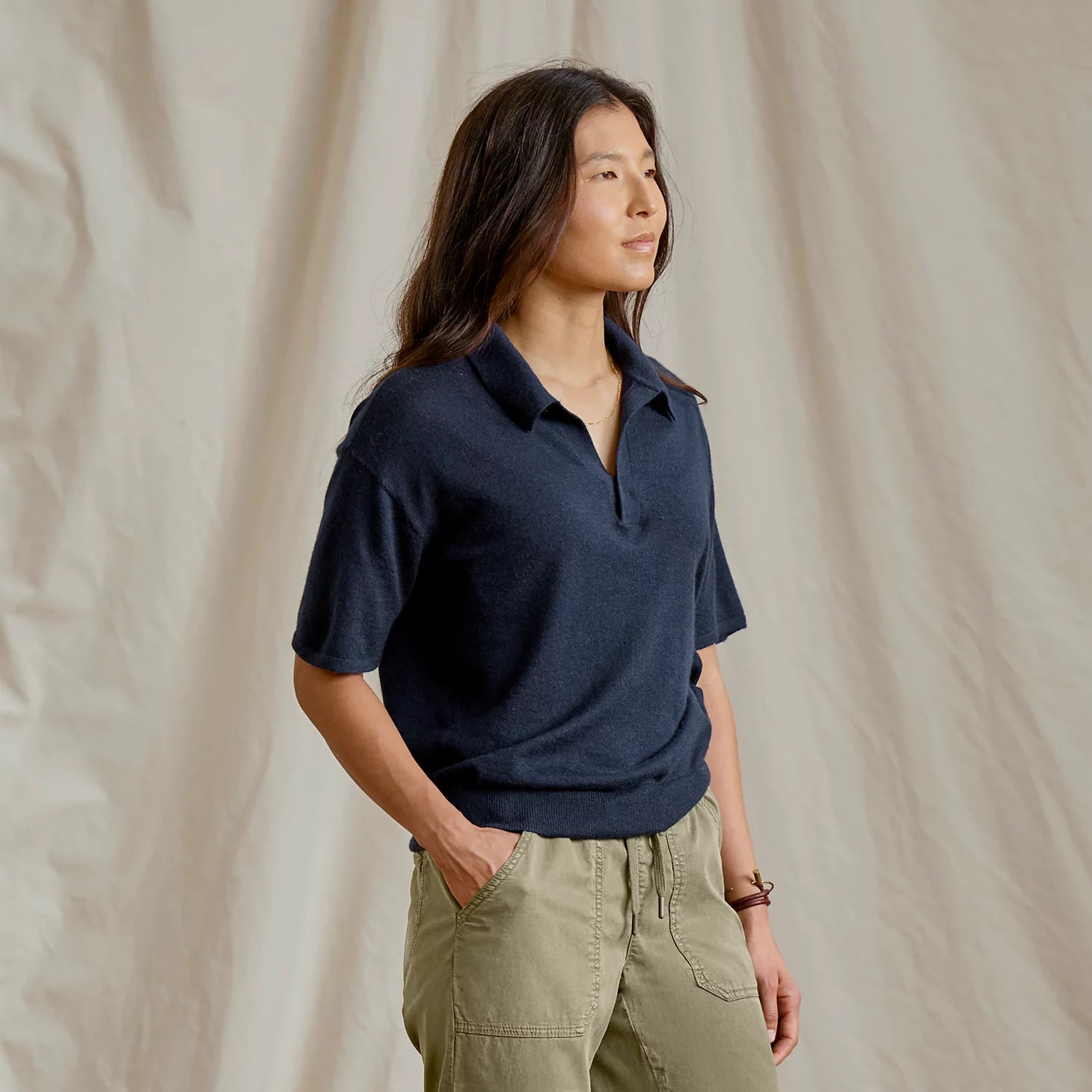 Orvis | Featherweight Cashmere Polo Tee