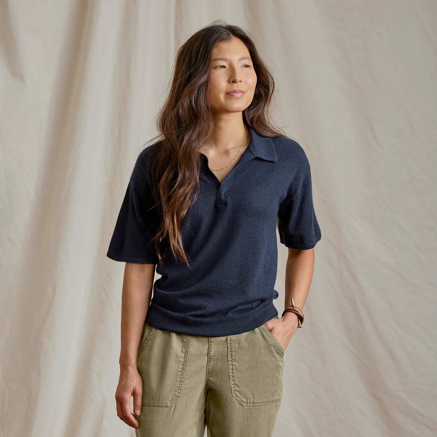 Orvis | Featherweight Cashmere Polo Tee