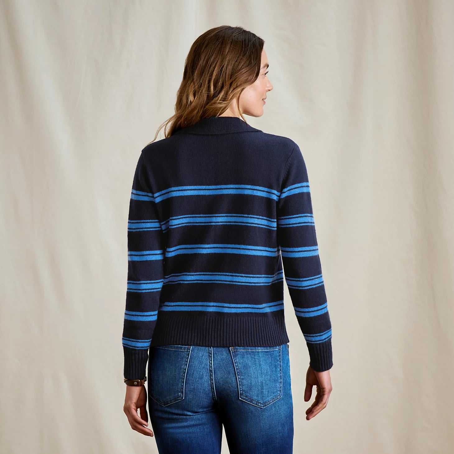 Orvis | Brookside Striped Polo Sweater