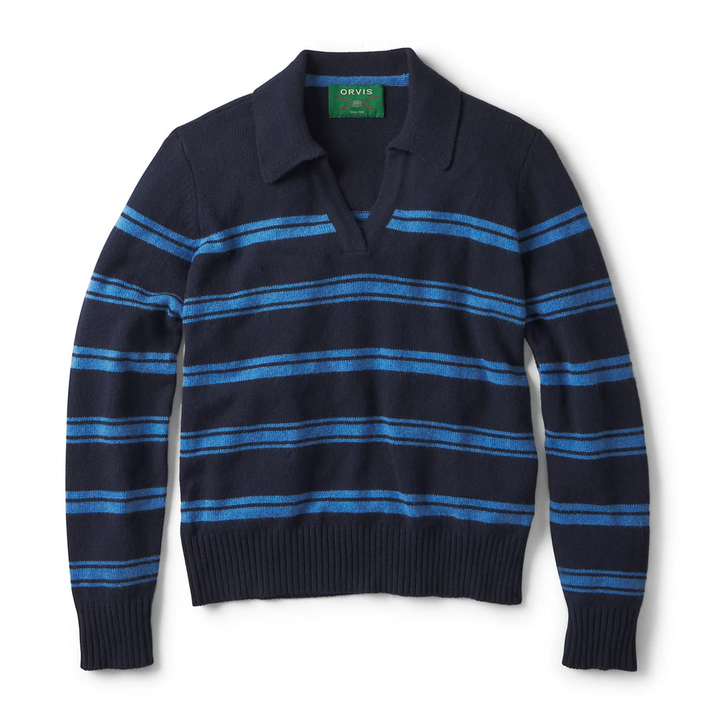 Orvis | Brookside Striped Polo Sweater
