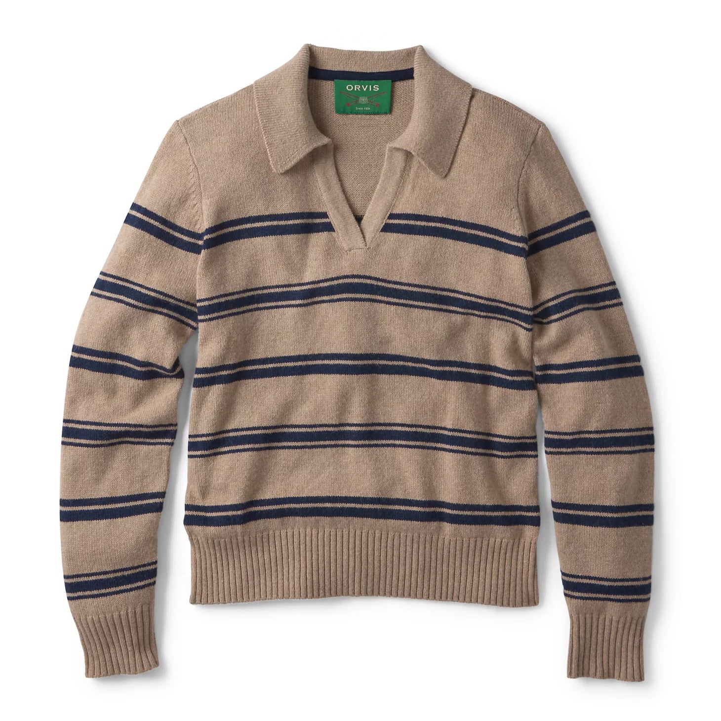Orvis | Brookside Striped Polo Sweater
