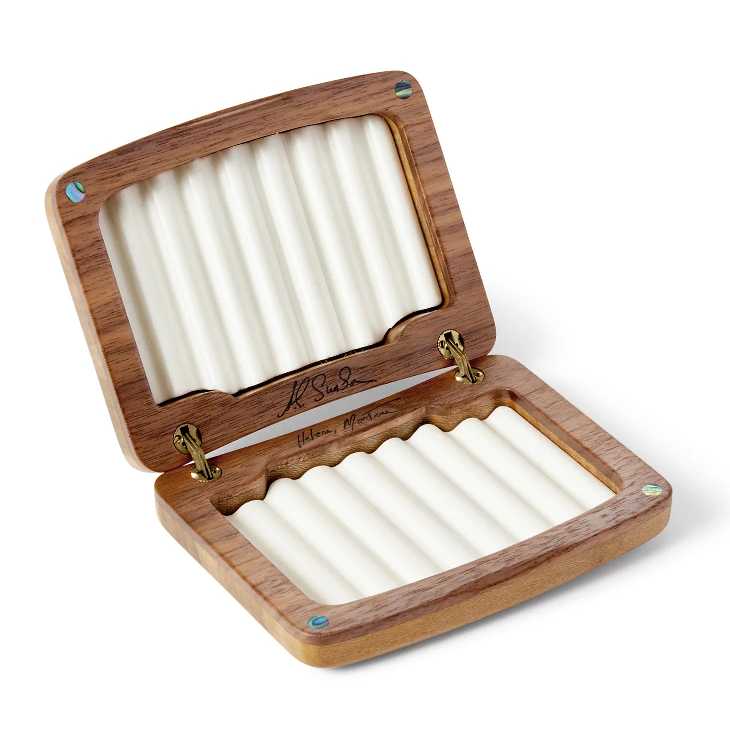 Orvis | A.L. Swanson River Series Fly Boxes - Abalone Inlay