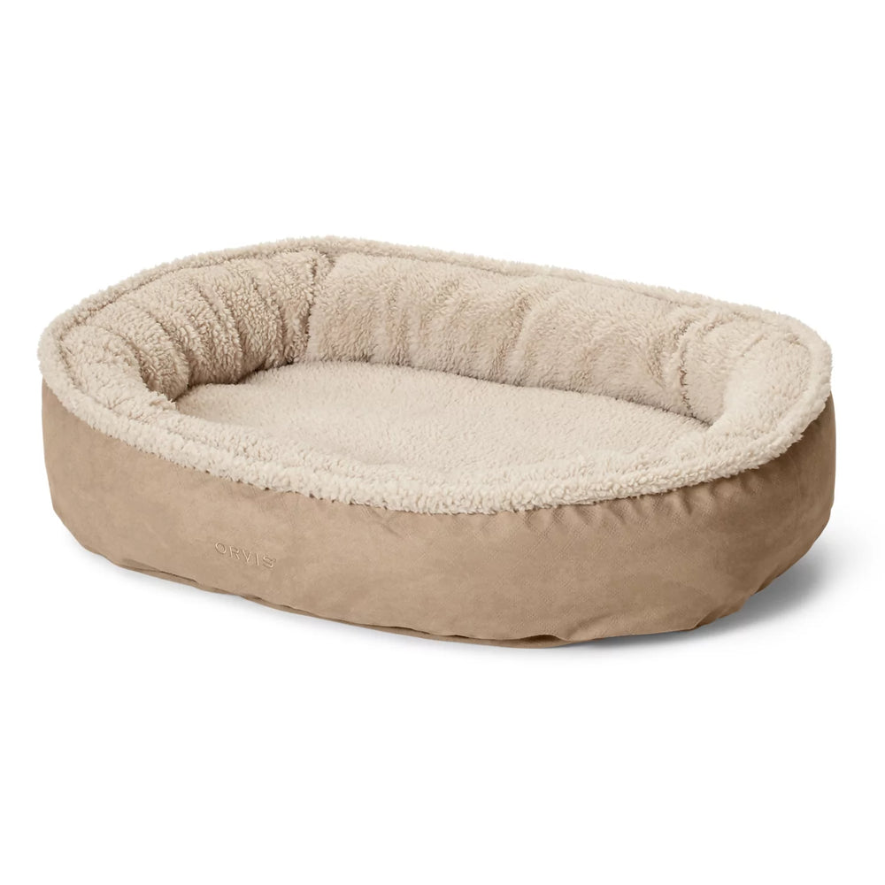 Orvis | Orvis ComfortFill-Eco™ Wraparound Dog Bed with Fleece