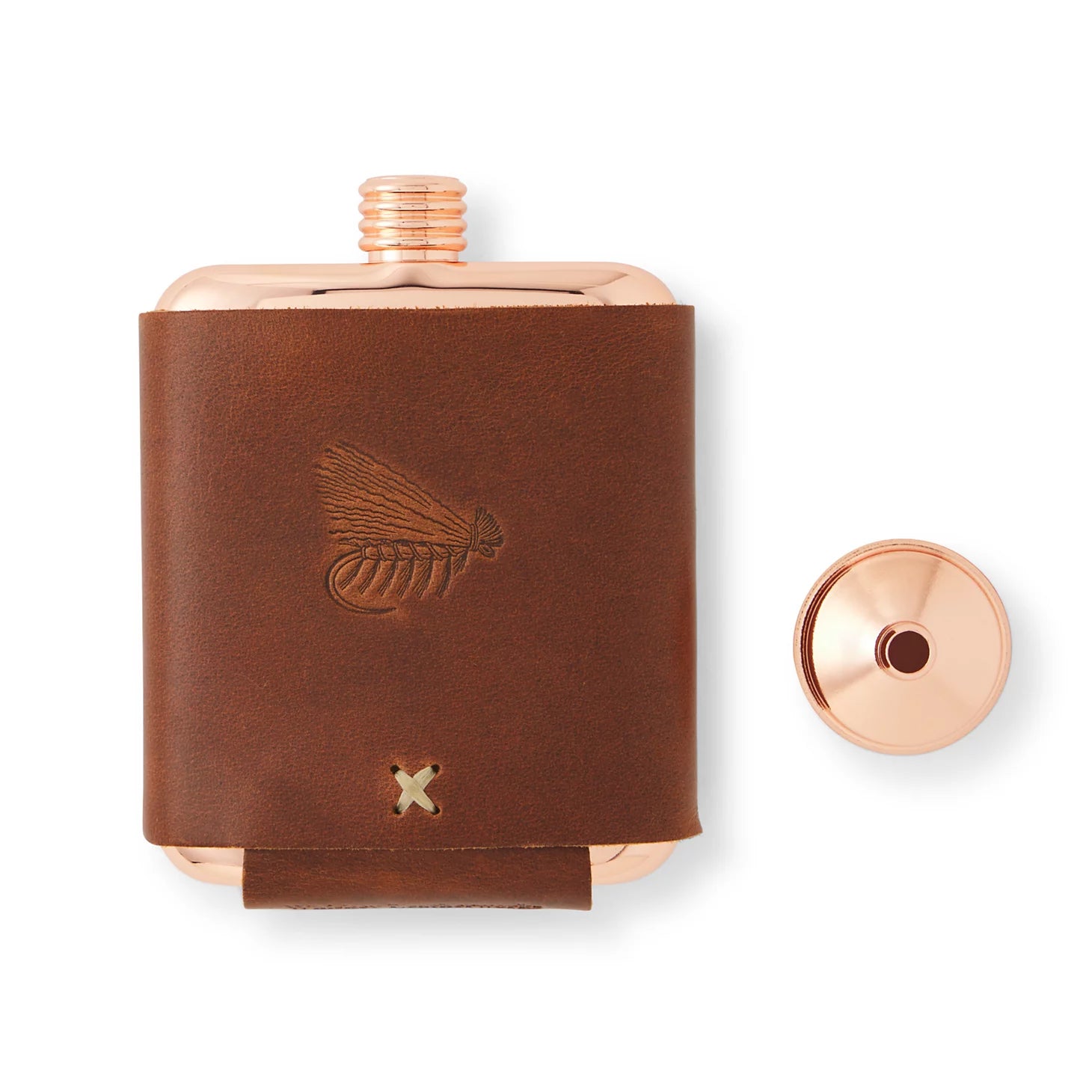 Orvis | Whiskey Leatherworks Personalized Copper Flask