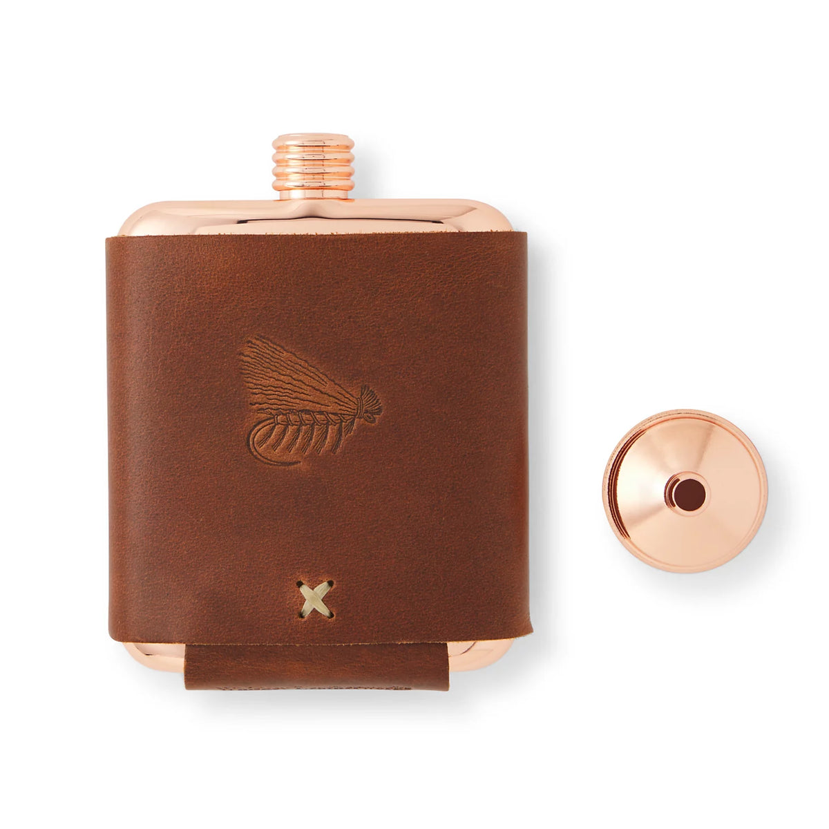 Orvis | Whiskey Leatherworks Personalized Copper Flask
