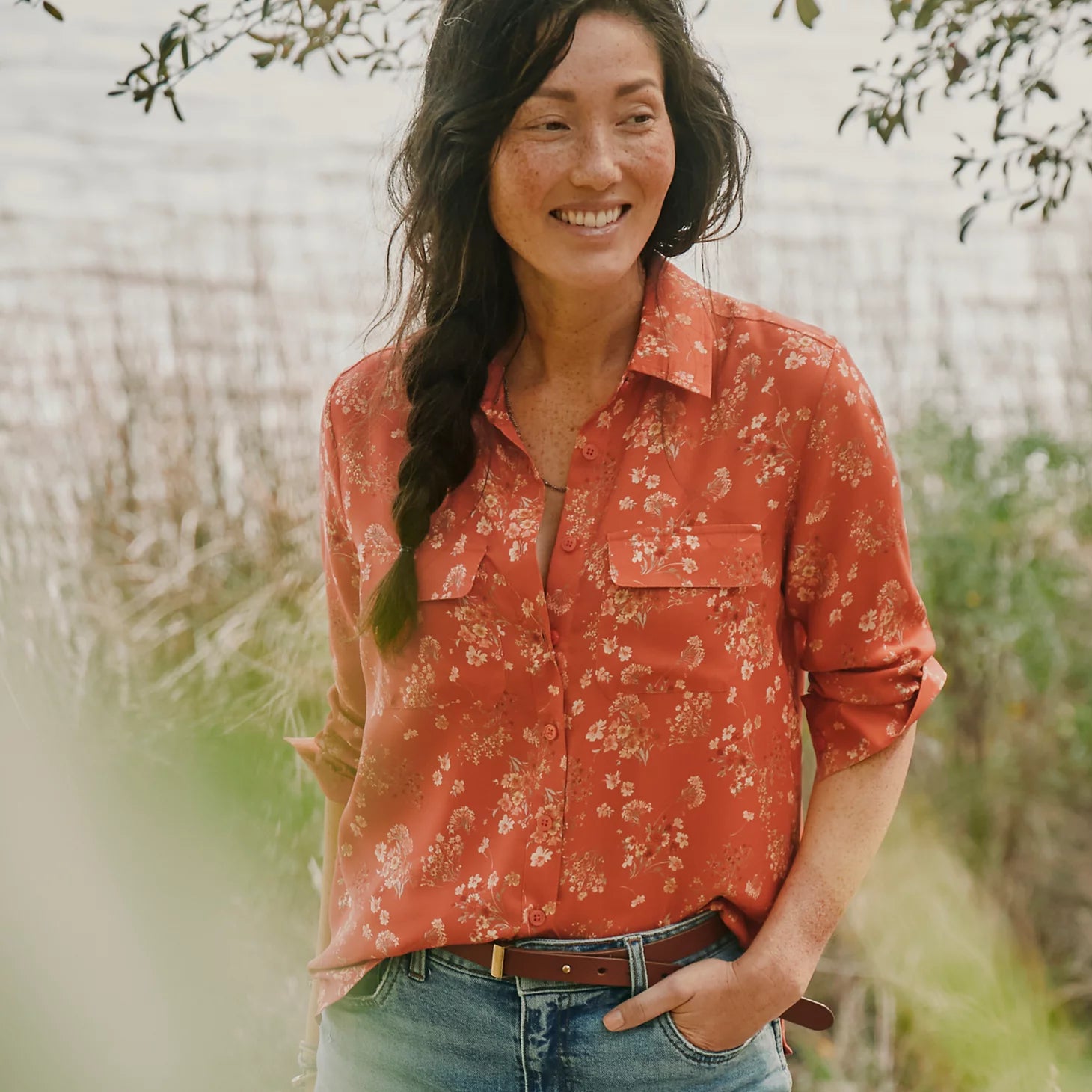 Orvis | Washable Silk Long-Sleeve Shirt